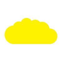 Cloud on white background vector