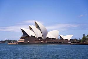 SYDNEY, AUSTRALIA, 2015 - View at Sidney opera house in Sydney, Australia. It was Designed by Danish architect Jorn Utzon and was opened at October 20, 1973. photo