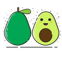 Avocado graphic design vector with mbe style. Avocado icon. Avocado logo.