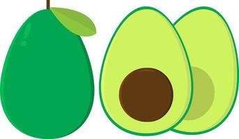 Avocado vector ilustration can be used for business