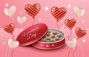 Valentine's Day Gift Background vector