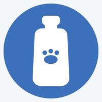 Icon Milk Bottle - Long Shadow Style - Simple illustration,Editable stroke vector