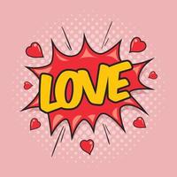 Love Comic Speech Bubble vector