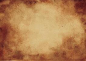 Old paper background texture in brown photo