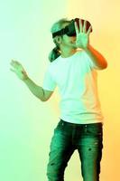 Man in Vivid Light photo