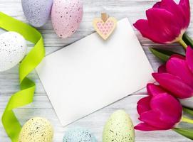 Easter greeting card photo