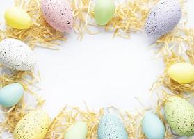 Colorful Easter eggs photo