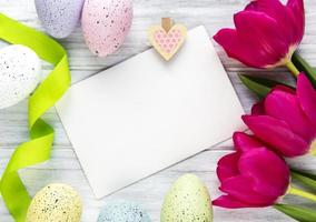 Easter greeting card photo