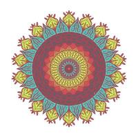 Mandala Line Template vector