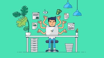 Creative Tech Workspace vector