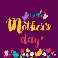Mothers Day Lettering vector