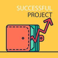 Successful Project Banner vector