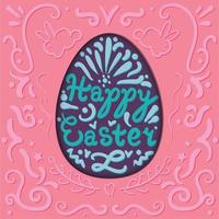 Vintage Happy Easter vector