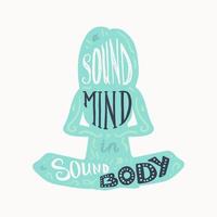 Heathcare Sport Body and Mind vector