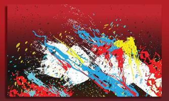 Colorful digital abstract painting vector