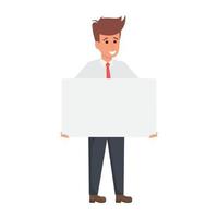 Manager Holding  Board vector