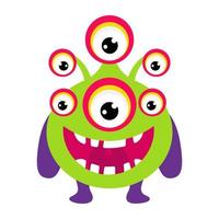 Monster Multiple Eyes vector