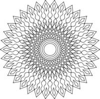 Mandala Design for coloring, black and white , vector, illustration, art, vintage vector