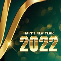 feliz año nuevo 2022 fondo abstracto dorado