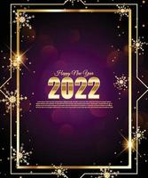feliz año nuevo 2022 vector elegante.
