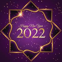 feliz año nuevo 2022 vector abstracto.