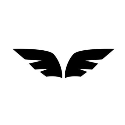 wing logo sign