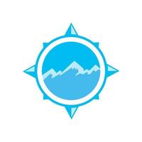 logo mountain adventure vector