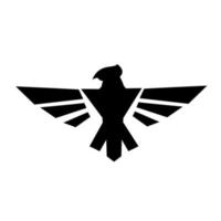 icono del logo de águila vector