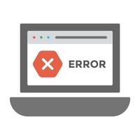 error de página web vector