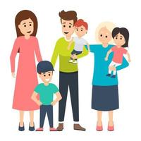 Family Characters Concepts vector