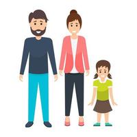 Parents With Children vector