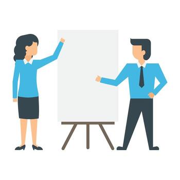Preparing Presentation Concepts vector