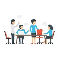 Group Discussion Concepts vector