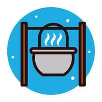 Campfire Grilling Concepts vector