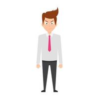 Angry Businessman Concepts vector