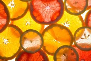 colored citrus background photo