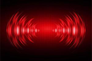 Sound waves oscillating dark light vector