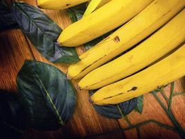 Fruit Banana and Leaves photo