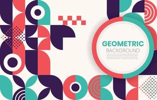 Abstract Flat Geometric Background vector
