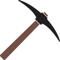 Pickaxe mining icon vector