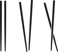 Chopsticks vector set