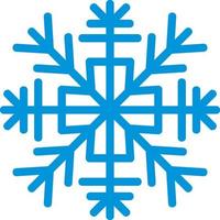 icono de copo de nieve azul vector