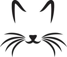 Cat face icon vector