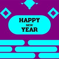 feliz año nuevo diseño de imagen vector