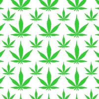 collection of green marijuana leaves vector