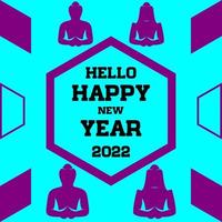 feliz año nuevo diseño de imagen vector