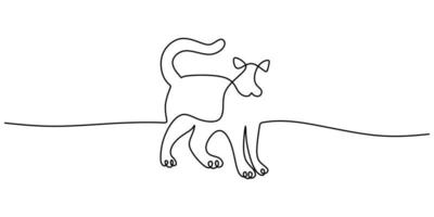 continuous line tattoo dog