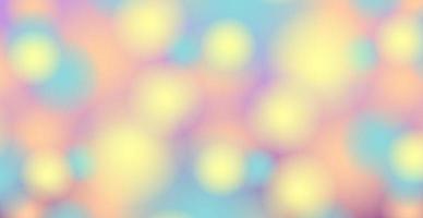 Abstract yellow-blue bokeh background with defocused circles and glitter. Decoration element for Christmas and New Year holidays, greeting cards, web banners, posters - Vector