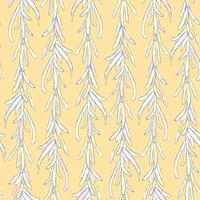 Vector seamless background with colorful illustration of herbs, plants. Use it for wallpaper, textile print, pattern fills, web page, surface textures, wrapping paper, design of presentation