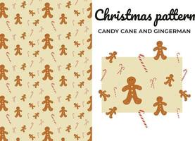 Christmas New Year Vector Pattern Seamless Pattern candy cane